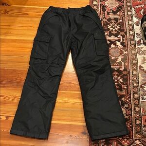 Men's Durable Black Cargo Pants